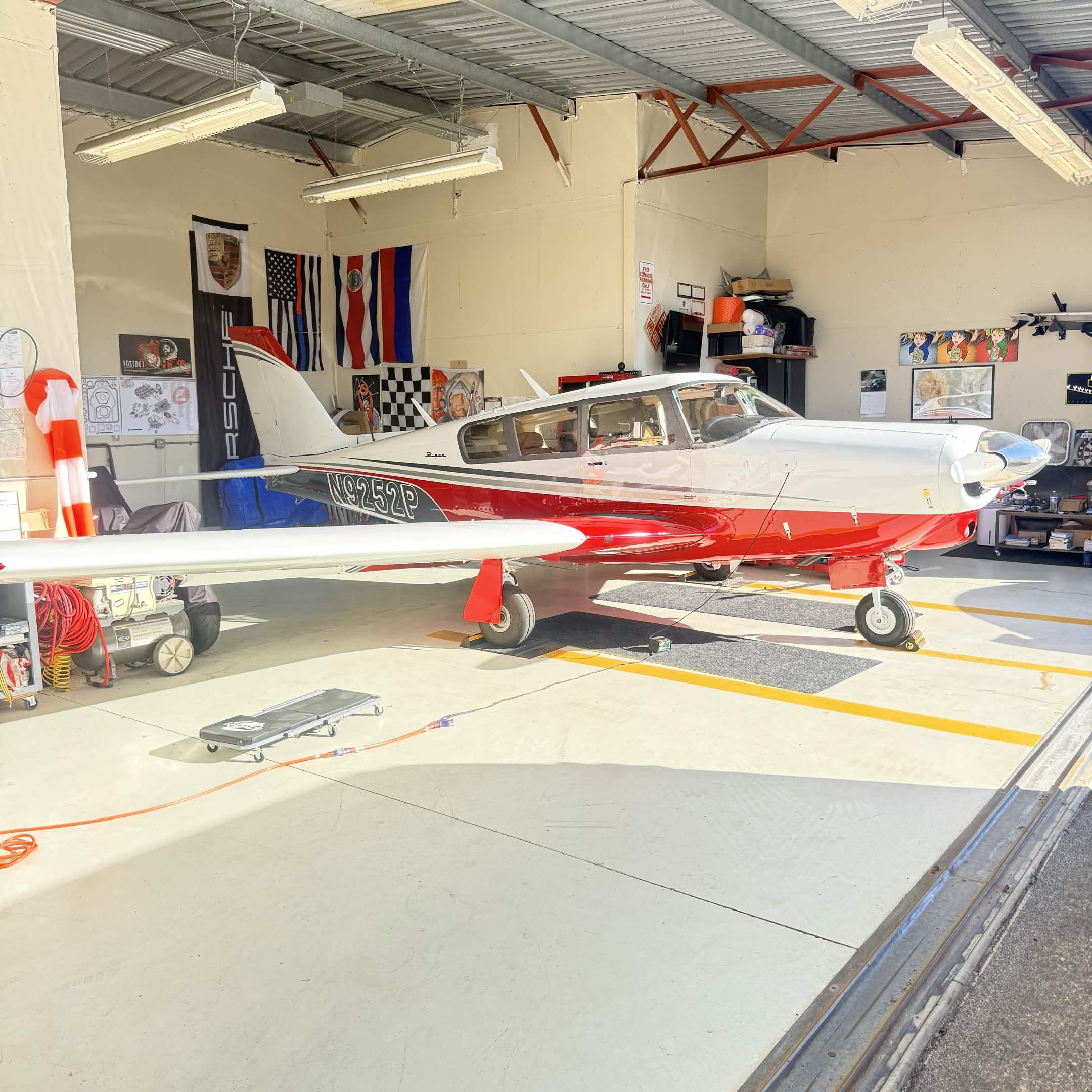 Private aircraft with a 5-year aviation ceramic coating at Long Beach Airport